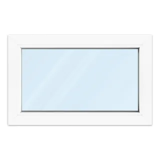 Fenster 80x50 cm, Kunststoff Profil aluplast IDEAL® 4000, Weiß, 800x500 mm, einteilig festverglast, 2-fach Verglasung, individuell konfigurieren