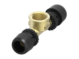 Tece logo-Ax T-Stück Dim. 25 x Rp 3/4" x 25, Siliziumbronze, 8802803 8802803