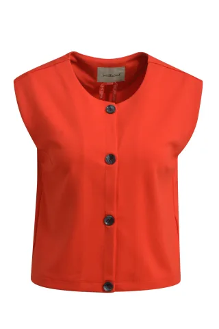 Smith&Soul - Interlock Vest chili - Gr. - XS