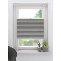 my home Plissee Marei Thermo, verdunkelnd, ohne Bohren, verspannt, Klemmträger mit Feststellschraube, Befestigung mit Klemmträgern, Easyfix, Rückseite mit Beschichtung