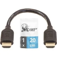 valonic valonic HDMI Kabel, 20cm kurz, Full HD, Ethernet HDMI-Kabel, HDMI Typ A, HDMI Typ A (20 cm), 4k 0,2m kurzes HDMI Kabel für TV, PC, Laptop, Switch, Splitter