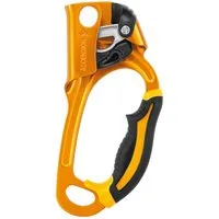 Petzl Sicherungsgurt Handsteigklemme Ascension, rechte Hand, schwarz/gelb