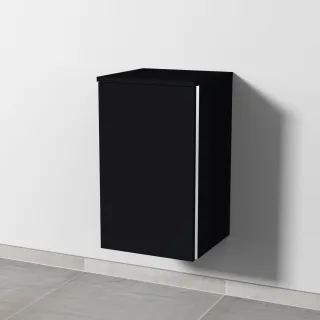 Sanipa 3way Unterschrank mit 1 Tür, Schwarz-Matt, BS13808 BS13808