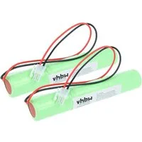 vhbw Akku Ersatz für BAES 329055240 für Notbeleuchtung (2500 mAh, 3,6 V, Akku Akku NiCd 2500 mAh (3,6 V, 2 St), Leistungsfähige Austausch-Akkus für Fluchtweg, Notbeleuchtung