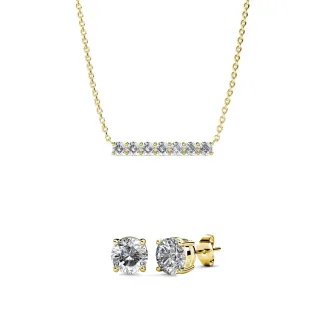 Mary Myriad Geburtsstein-Sets – Gold und Kristall