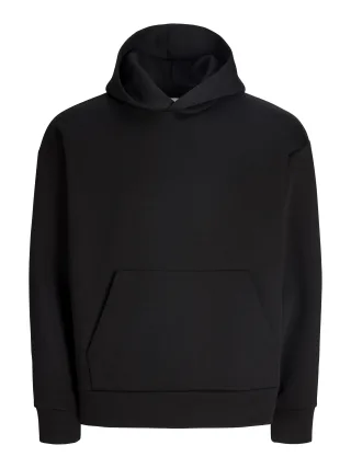 JACK&JONES - JJEBARRON SWEAT HOOD NOOS Black - Gr. - L