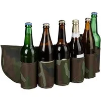 relaxdays Partyanzug Biergürtel für 6 Dosen & Flaschen