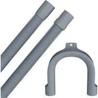 VIOKS Ablaufschlauch Abwasserschlauch 19/22 mmØ Verlängerung, Zubehör für Waschmaschine Geschirrspüler, Universal Flexibel 1,5 / 2 / 2,5 / 3 / 4 Meter