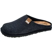 Fischer-Markenschuh Helge Pantoffel aus PET Upcycling Filz, Einlegesohle aus Leder ist herausnehmbar