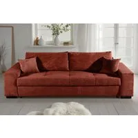 COLLECTION AB Schlafsofa Kreta, B: 248 cm, Liegefl. 137x195 cm, Bettfunktion, Bettkasten & 2 Zierkissen, optional mit Topper