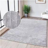OTTO home Teppich Luvu, mit Hoch-Tief-Struktur, rechteckig, Höhe: 12 mm, Modernes Design, Boho-Charme, dezenter Glanz, Wohnzimmer, Schlafzimmer