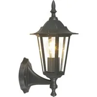 EGLO LED Wandleuchte LATERNA 4 L16,5 x H32 x AL23 cm, spritzwassergeschützte Lampe, ohne Leuchtmittel, Außen-Wandlampe Laterna 4, Lampe, E27, IP44, L16,5 x H32 x AL23 cm