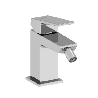 VitrA Minimax Square Einhebel-Bidetmischer mit Ablaufgarnitur Höhe 15 cm Chrom,A43726EXP A43726EXP