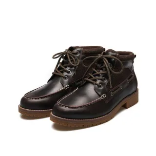 Leder-Schnürstiefel, Herren,  Braun, Leder, by Lands' End