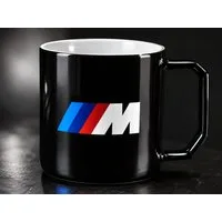 BMW Tasse BMW M Logo Motorsport Tasse Becher Kaffeetasse 350 ml Black Edition, 1-tlg.