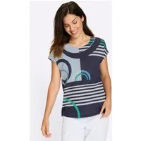 Sieh an! T-Shirt Rundhals-Shirt Extra kurz