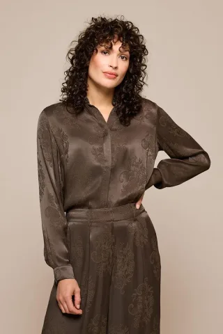 Bellize Bluse Dunkelbraun