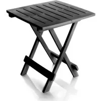 BigDean Klapptisch Klapptisch klein in anthrazit aus Kunststoff LxBxH 45x43x50cm (Packung, 1-St., Klapptisch), Wetterfest, Klappbar, Kompakt, Robust