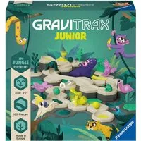 Ravensburger Kugelbahn-Bausatz GraviTrax Junior Starter-Set Jungle, Made in Europe