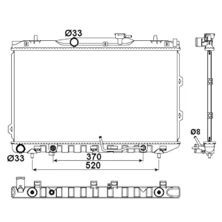 NRF Motork?hler gel?tet Kia Cerato 53162
