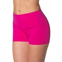 Alkato Yogashorts Alkato Damen Shorts mit Hohem Bund Hotpants Radlerhose Long Shorts