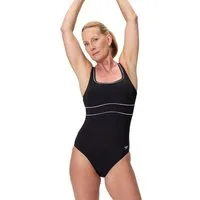 Speedo Badeanzug SOLID CONTOUR ECLIPSE 1PC formgebender Stoff, mit glättender und konturierender Wirkung