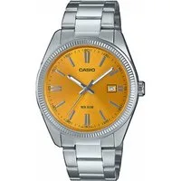 CASIO TIMELESS COLLECTION Quarzuhr MTP-1302PD-9AVEF, Armbanduhr, Herrenuhr, Damenuhr, Datum, Neo-Display, Edelstahlarmband