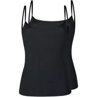 Skiny Achseltop Damen Spaghettishirt 2er Pack Micro Advantage (Packung, 2-St) -