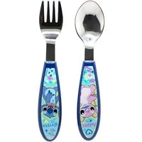 Lilo & Stitch Kinderbesteck Set 2-teilig – Löffel & Gabel mit Motivgriffen (2-tlg), 1 Personen