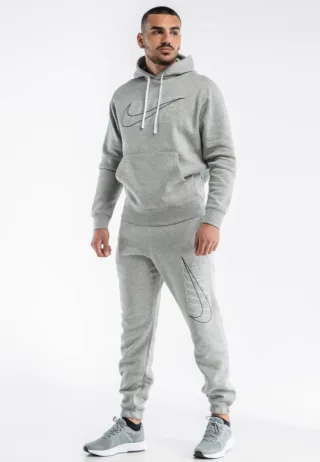 Nike Herren-Club-Trainingsanzug-Set in Grau