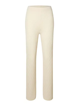 SELECTED WOMEN - SLFAGNY HW KNIT PANTS Birch - Gr. - S