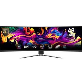 MSI MPG 491CQPDE QD-OLED | 9s6-3fa84t-008 | 49" DQHD 144Hz - 1x DP 1.4b