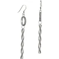 SilberDream Paar Ohrhänger SilberDream Ohrringe Damen 925 Silber (Ohrhänger), Damen Ohrhänger aus 925 Sterling Silber, Farbe: silber, grau