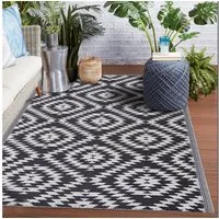 Bestlivings Outdoorteppich Flachgewebe verschiedene Größen/Designs, Rechteckig, aus recyceltem Kunststoff, wetterfest, UV-Beständig, pflegeleicht