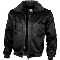Qualitex Workwear Arbeitsjacke klassische 4-in-1 Arbeitsjacke aus Mischgewebe - ideale Übergangsjacke