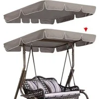 GarveeMore Schaukelstuhl Terrasse Schaukelstuhl Vordach Ersatz Vordach Abdeckung (ohne Gestell), Vordach Abdeckung(Nicht inklusive Rahmen) Doppelsitz/3-4 Sitz Veranda