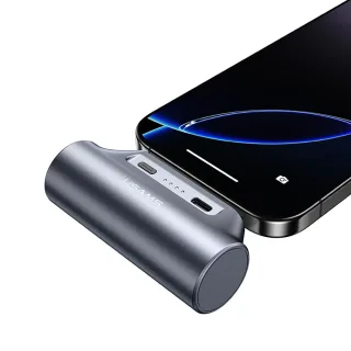 USAMS CD248 3000mAh Mini Tail Plug Portable Power Bank Type-C Plug-in External Battery Power Supply Fast Charging for iP