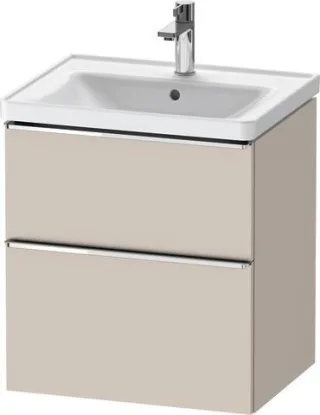 Duravit D-Neo Waschtischunterbau wandhängend Taupe Matt 584x452x625 mm - DE4359010910000 DE4359010910000