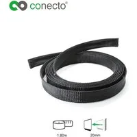 conecto Geflechtschlauch conecto CC50323 Universeller Polyester-Kabelschlauch, selbst zusammenz