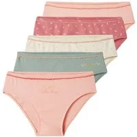 vertbaudet Slip Mädchen Slips, Ripp 5er-Pack