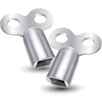 toolmate® Steckschlüssel 24x Heizkörper Entlüftungsschlüssel Heizungsentlüfter Heizung (Set, 24 St), rostfrei