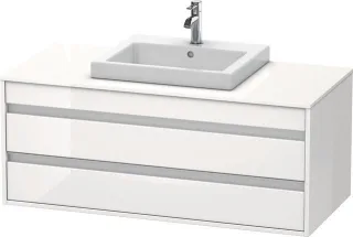 Duravit Ketho Konsolenwaschtischunterbau wandhängend Weiß Hochglanz 1200x550x496 mm - KT675602222 KT675602222