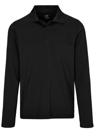 COMMANDER Finest Clothing - (S)-NOS 2-Knopf Polo-Shirt,1/1 black - Gr. - M