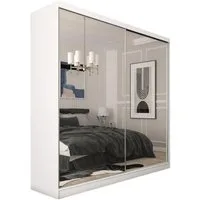 Compleo Schwebetürenschrank mit Spiegel, Kleiderschrank breit 200 cm DEBORA 05