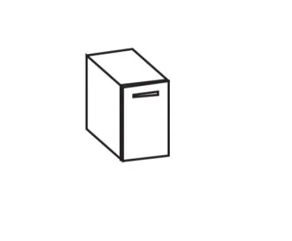 Artiqua 300 Unterschrank, Eiche Weiß quer NB, 300-UST-2-30-R-7185-440 300-UST-2-30-R-7185-440