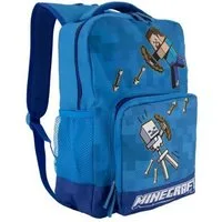 Minecraft Kinderrucksack MINECRAFT Kinder Rucksack Jungen + Mädchen Blau Gamer