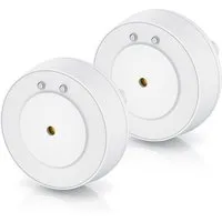 BEARWARE Wassersensor, IP66, Mini-Wasserdetektor, 110 dB lauter Alarm, Wassermelder (batteriebetrieben, Wasseralarm Melder warnt bei Wasserschäden)