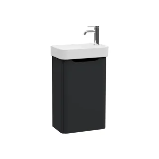 VitrA New Integra Round Set Handwaschbecken mit Unterschrank 1 Tür Türanschlag rechts 45 Matt,69836 69836