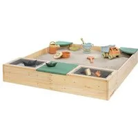 MUDDY BUDDY® Sandkasten Beach Rebel, natur - salbeigrün