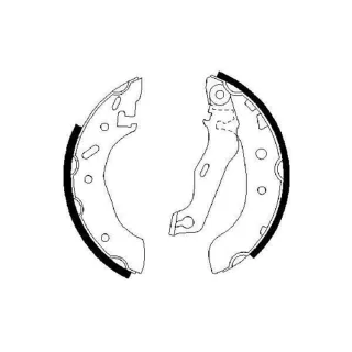 Bosch Bremsbacken hinten Ford Escort Fiesta Ka Puma Mazda 121